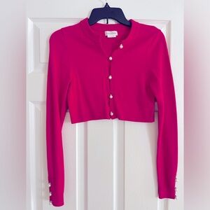 Cropped cardigan sweater size S